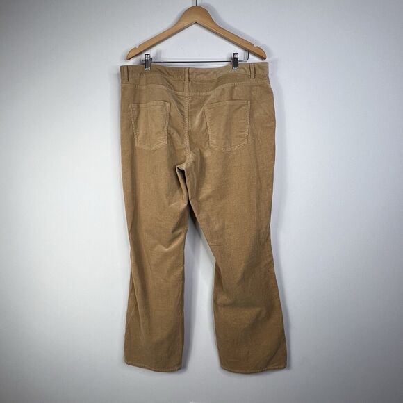 Coldwater Creek Tan Corduroy Womens Size 14 Bootcut 5 Pocket - Picture 3 of 10